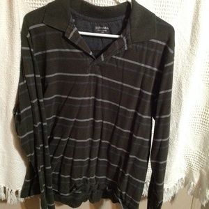 Mens Polo 1/2 button down shirt